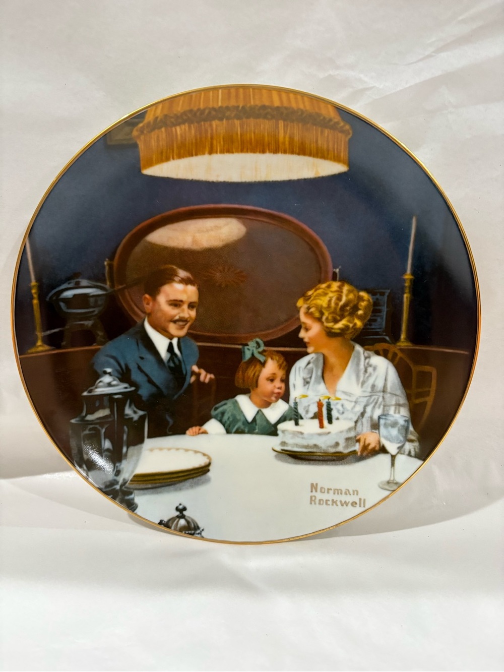 Norman Rockwell Collector Plate - ‘The Birthday Wish’